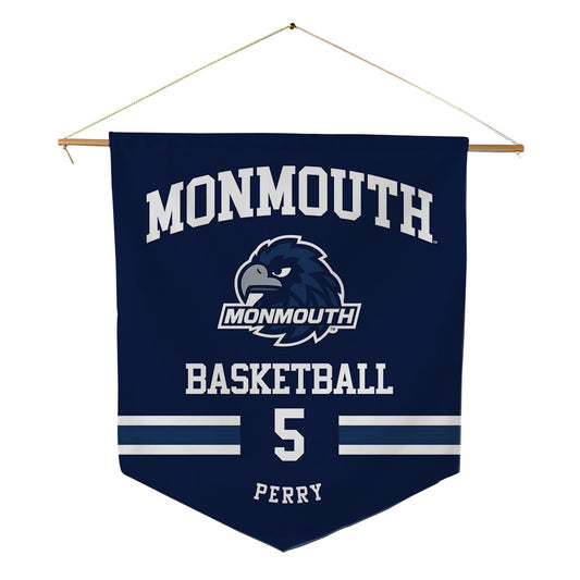 Monmouth - NCAA Men's Basketball : Dylan Perry - Pennant - 18" x 21"-0