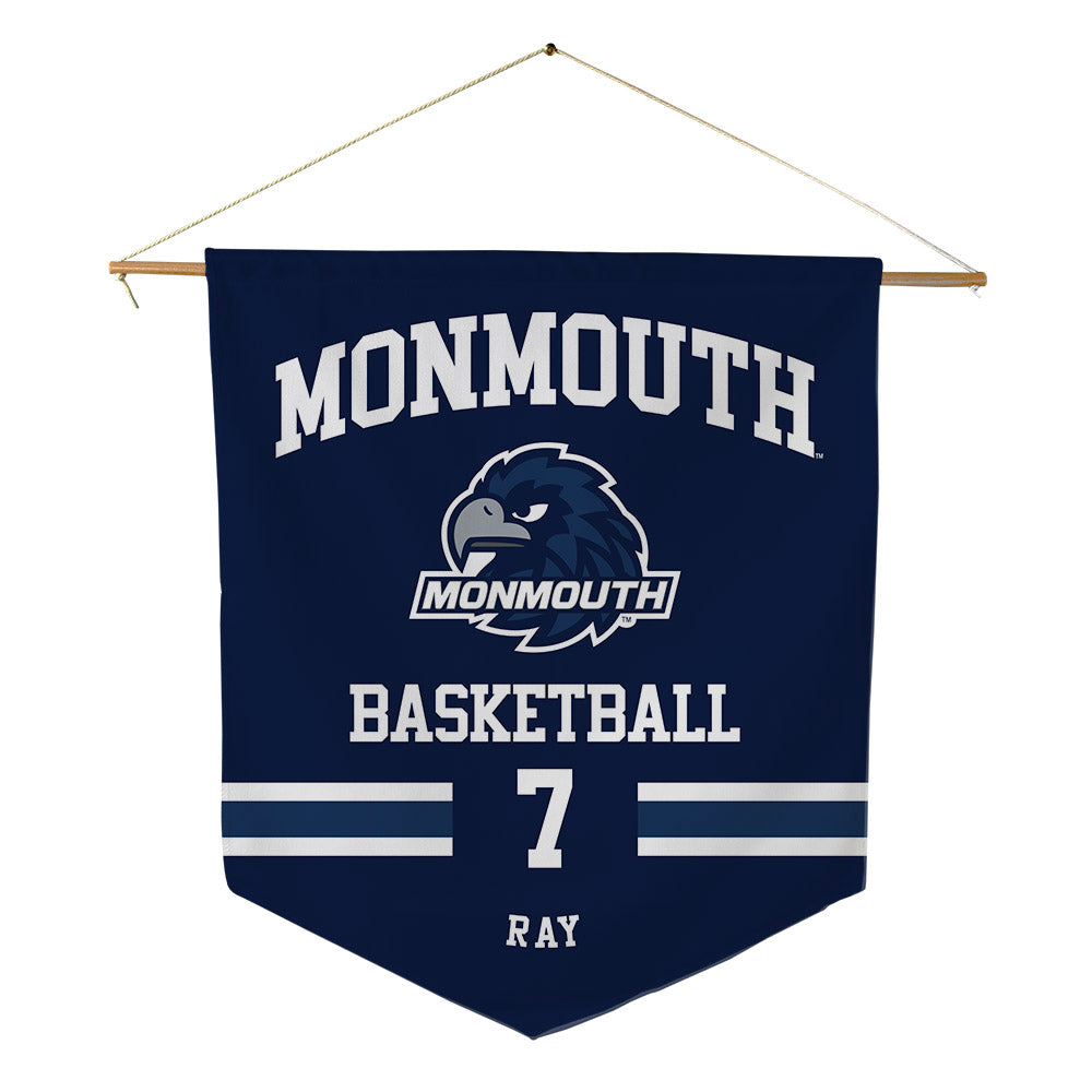 Monmouth - NCAA Men's Basketball : Justin Ray - Pennant - 18" x 21"-0