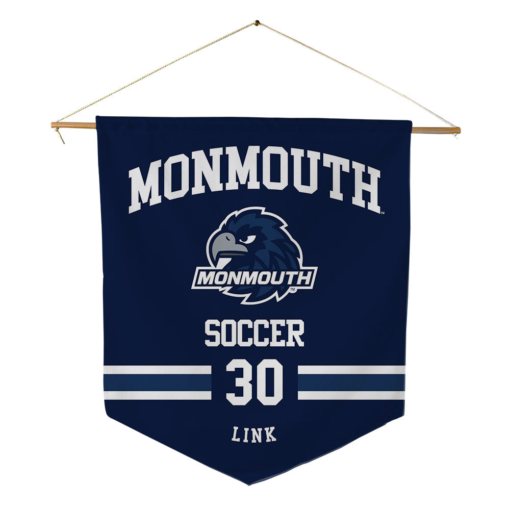 Monmouth - NCAA Men's Soccer : Matthew Link - Pennant - 18" x 21"-0