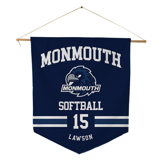 Monmouth - NCAA Softball : Bri Lawson - Pennant - 18" x 21"-0
