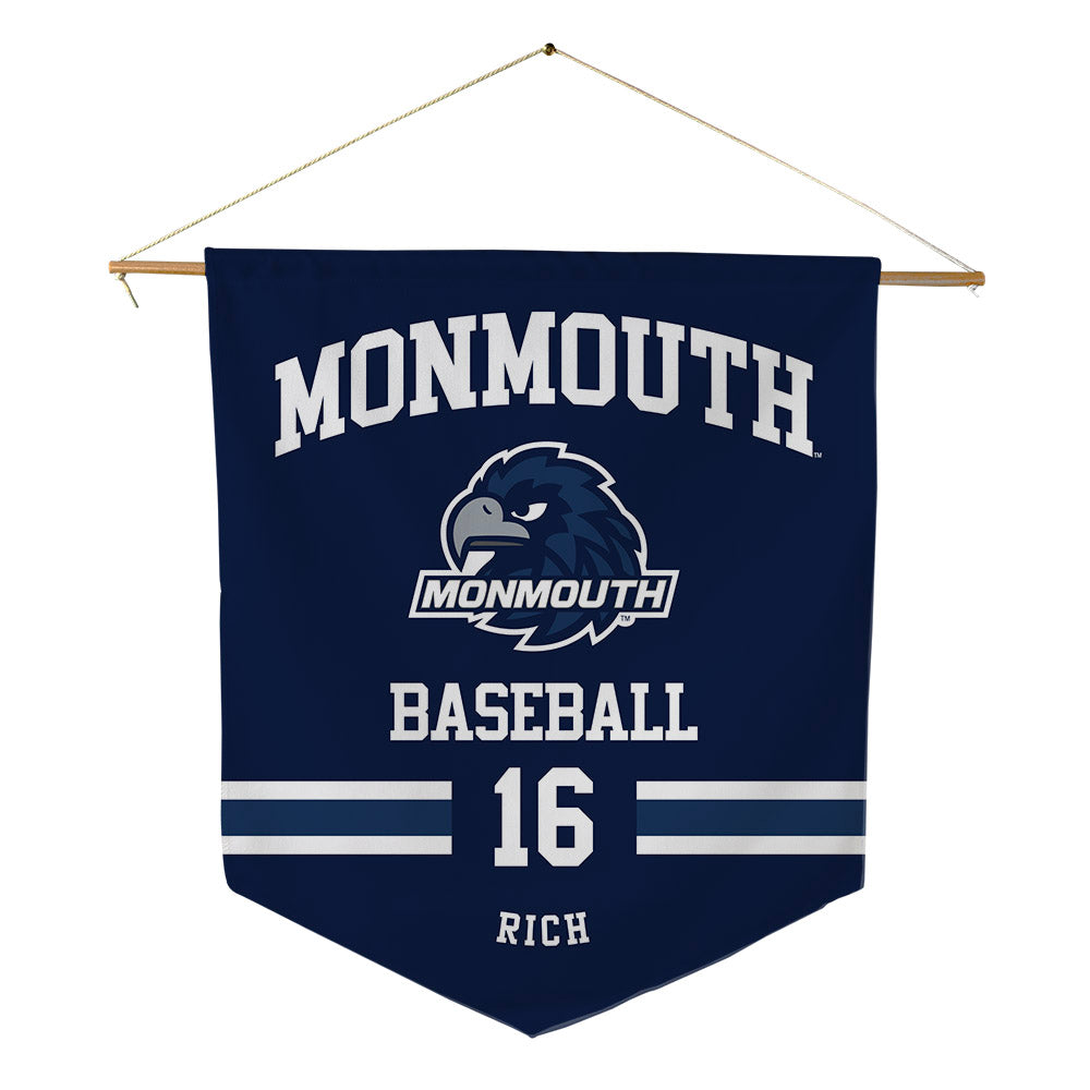 Monmouth - NCAA Baseball : Matthew Rich - Pennant - 18" x 21"-0
