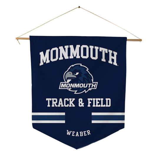 Monmouth - NCAA Men's Track & Field : Landen Weaber - Pennant - 18" x 21"-0