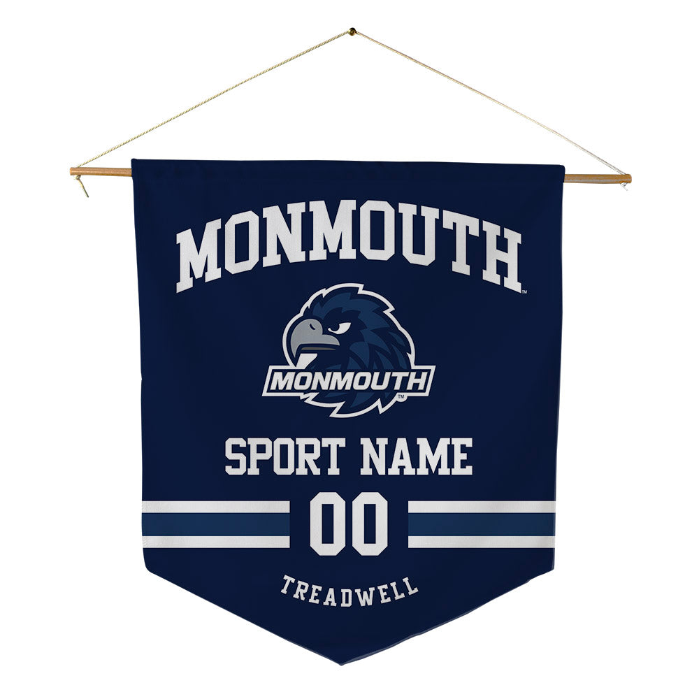 Monmouth - NCAA Football : Nazir Treadwell - Pennant - 18" x 21"-0