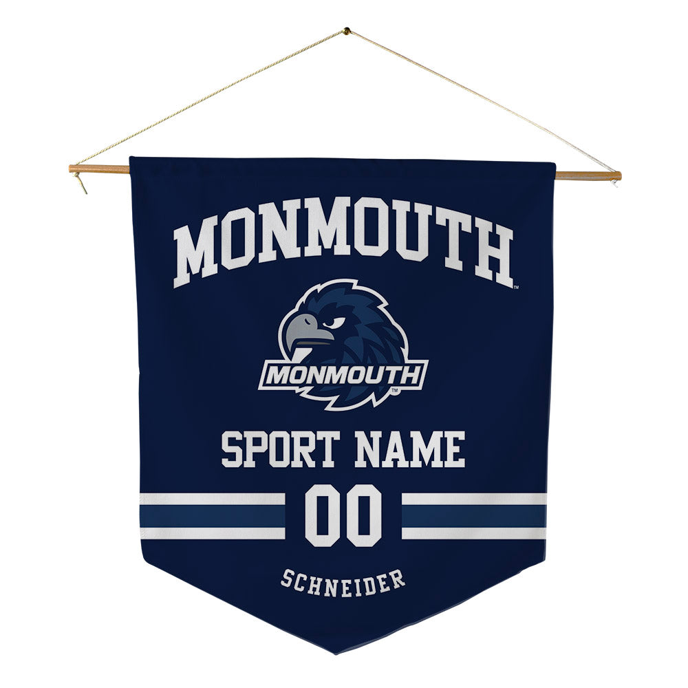 Monmouth - NCAA Men's Lacrosse : Matt Schneider - Pennant - 18" x 21"-0