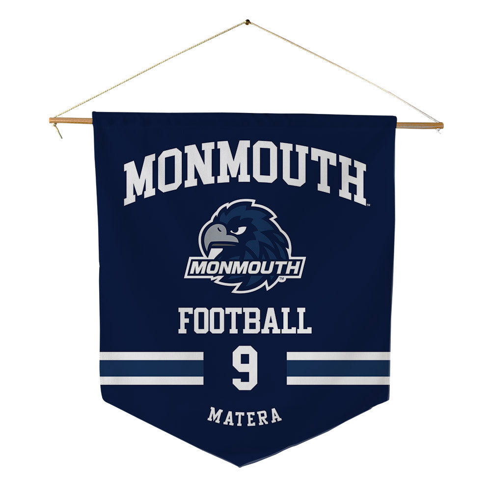 Monmouth - NCAA Football : Jagger Matera - Pennant - 18" x 21"-0