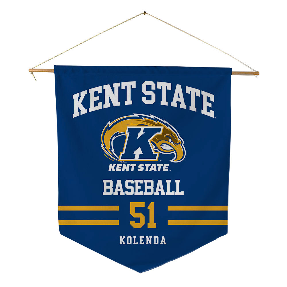 Kent State - NCAA Baseball : Jordan Kolenda - Pennant - 18" x 21"-0