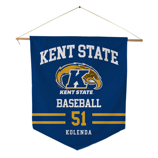 Kent State - NCAA Baseball : Jordan Kolenda - Pennant - 18" x 21"-0
