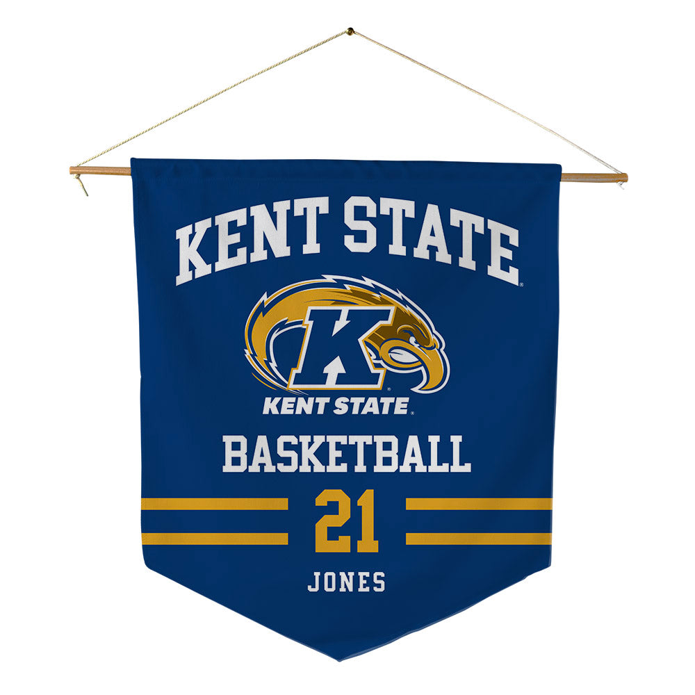 Kent State - NCAA Men's Basketball : Deandre Jones - Pennant - 18" x 21"-0