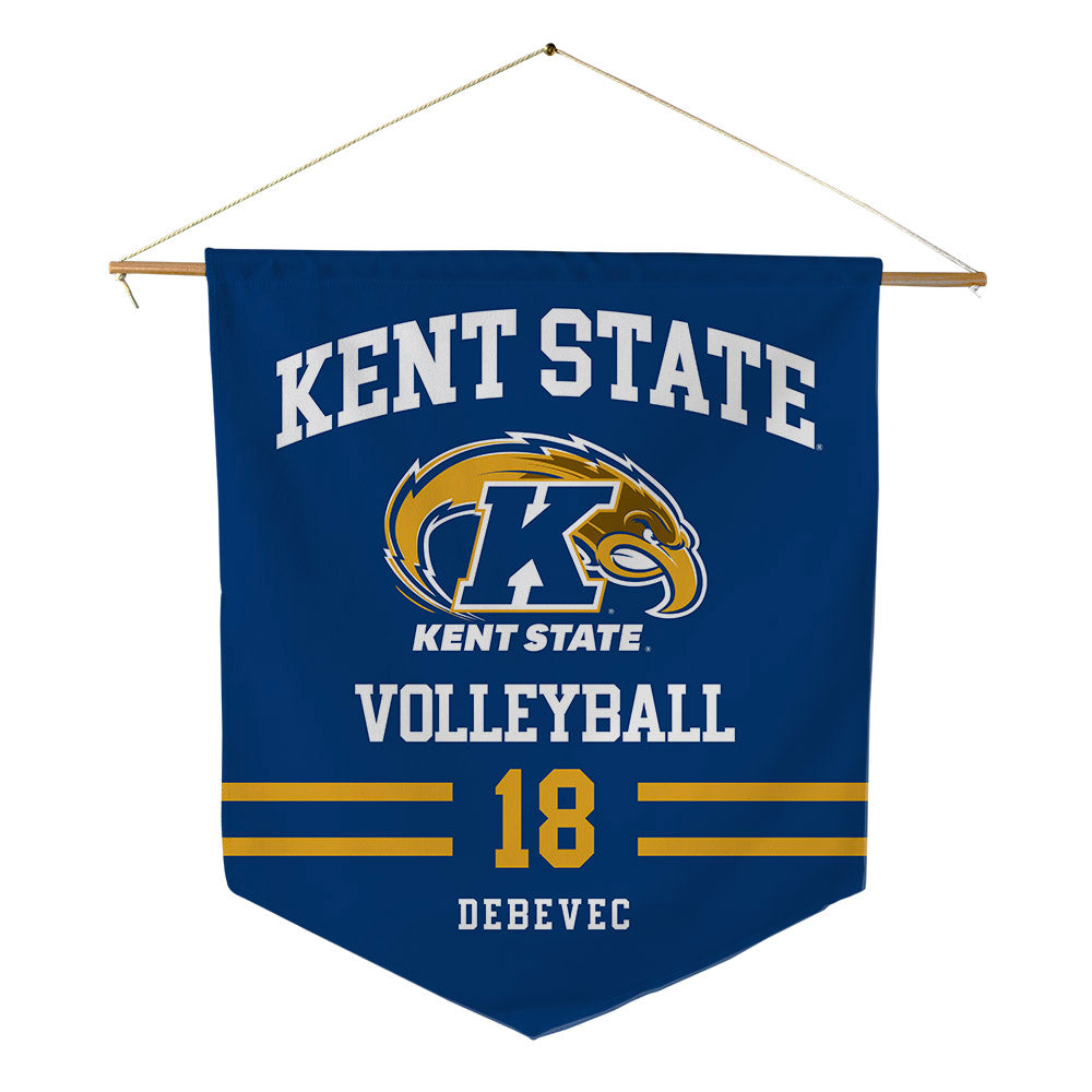 Kent State - NCAA Women's Volleyball : Abbey Debevec - Pennant - 18" x 21"-0
