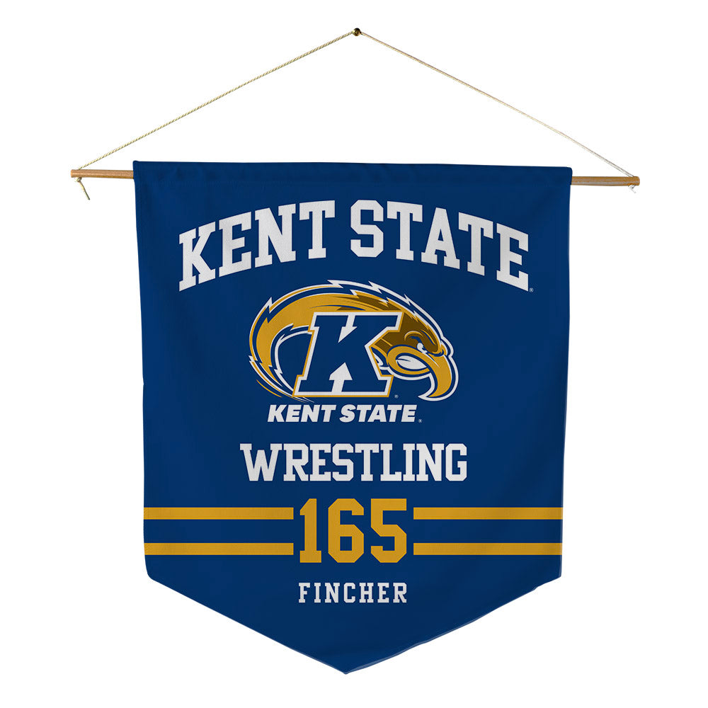 Kent State - NCAA Wrestling : Jordan Fincher - Pennant - 18" x 21"-0