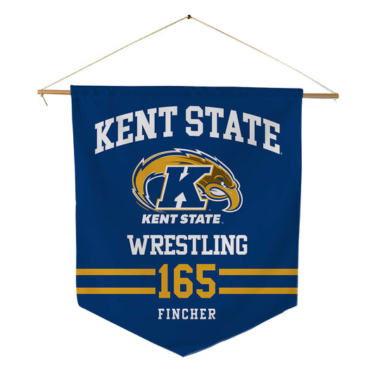 Kent State - NCAA Wrestling : Jordan Fincher - Pennant - 18" x 21"-0