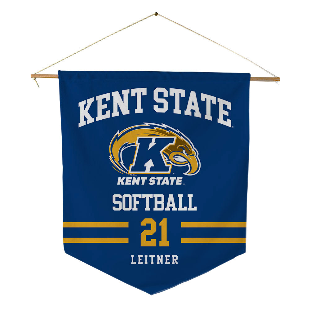 Kent State - NCAA Softball : Kendal Leitner - Pennant - 18" x 21"-0