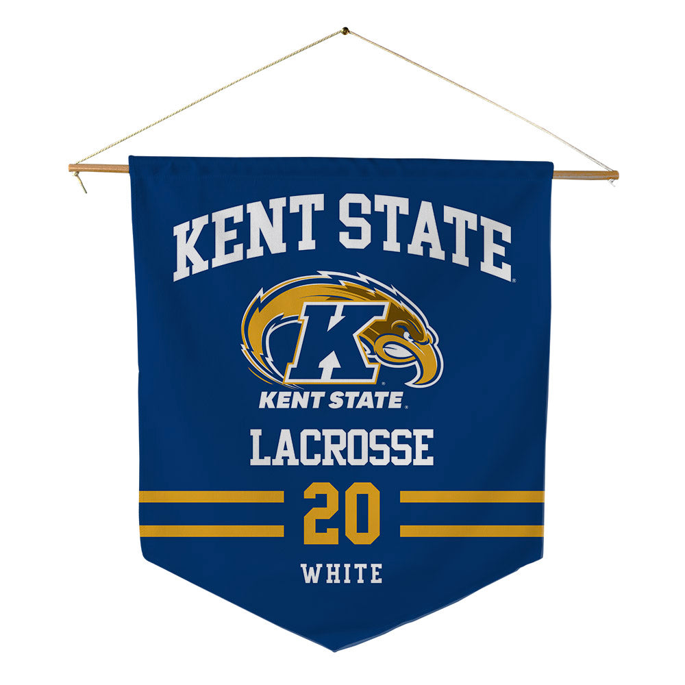 Kent State - NCAA Women's Lacrosse : Bella White - Pennant - 18" x 21"-0