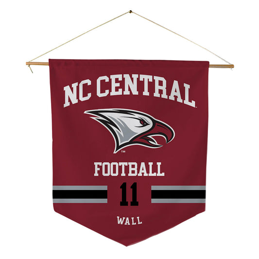 NCCU - NCAA Football : Mehki Wall - Pennant - 18" x 21"-0