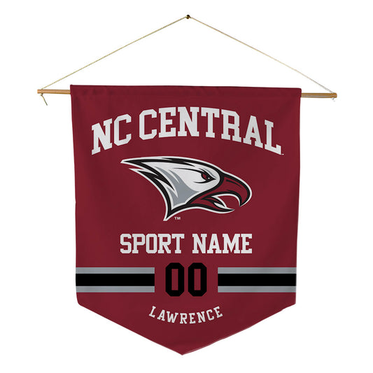 NCCU - NCAA Football : Plez Lawrence - Pennant - 18" x 21"-0