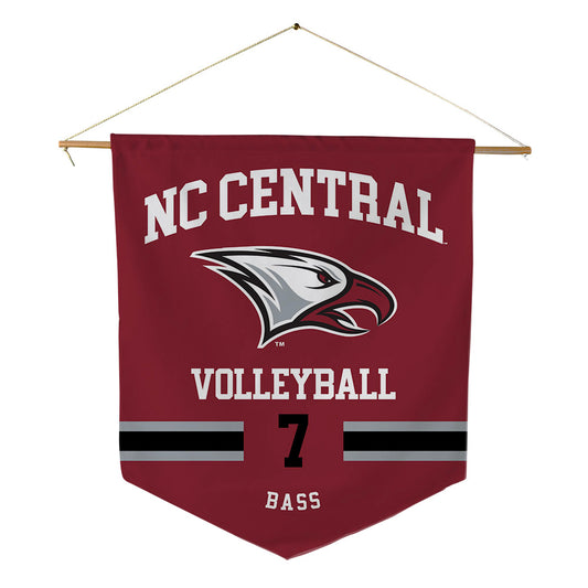 NCCU - NCAA Women's Volleyball : Aniah Bass - Pennant - 18" x 21"-0