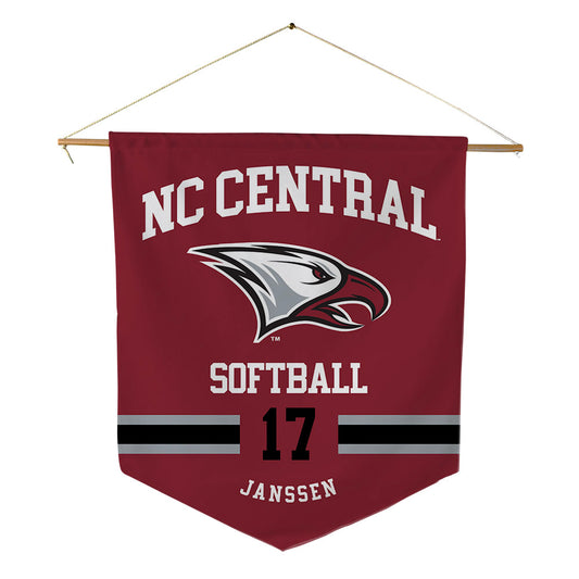 NCCU - NCAA Softball : Madeline Janssen - Pennant - 18" x 21"-0