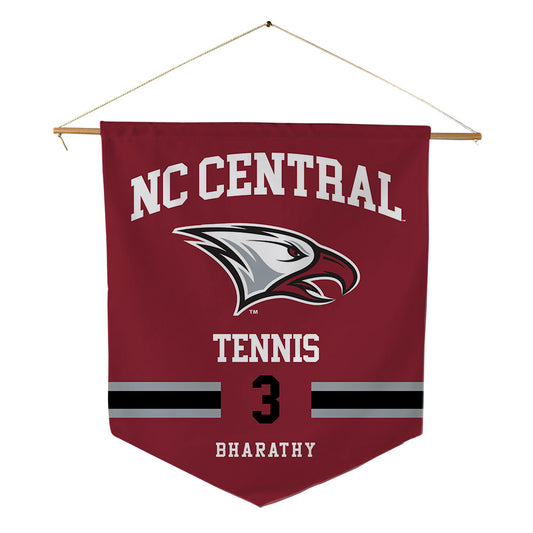 NCCU - NCAA Men's Tennis : Naresh Bharathy - Pennant - 18" x 21"-0