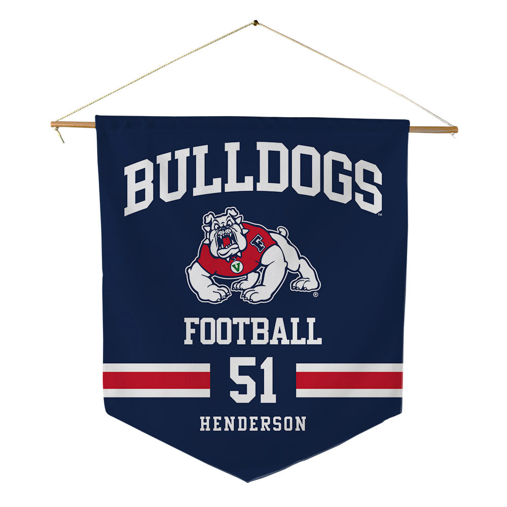 Fresno State - NCAA Football : Braylan Henderson - Pennant - 18" x 21"-0