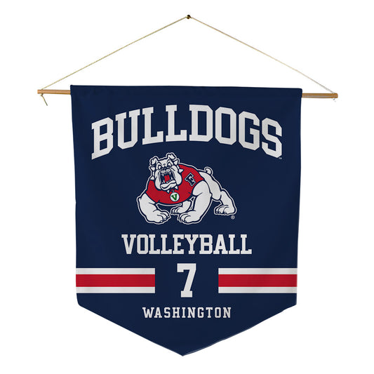 Fresno State - NCAA Women's Volleyball : Brooklyn Washington - Pennant - 18" x 21"-0