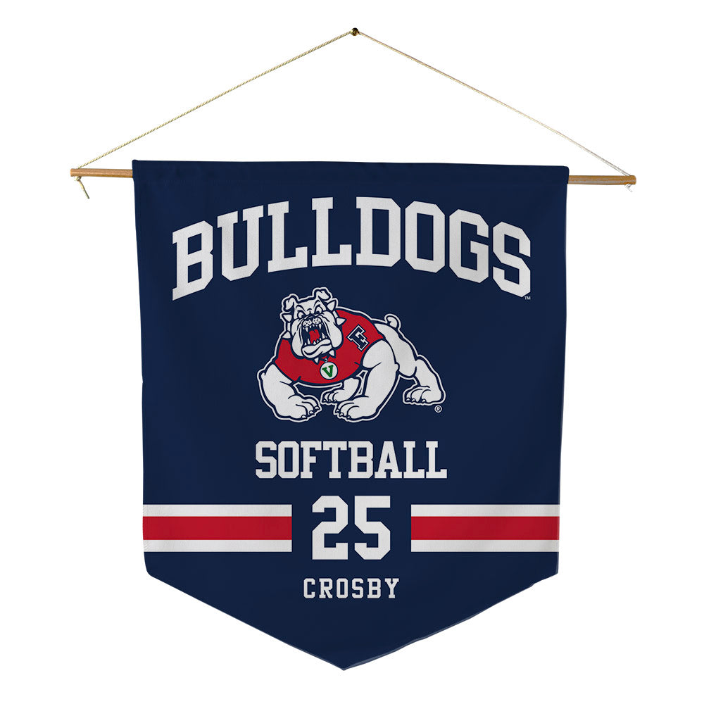 Fresno State - NCAA Softball : Jayda Crosby - Pennant - 18" x 21"-0
