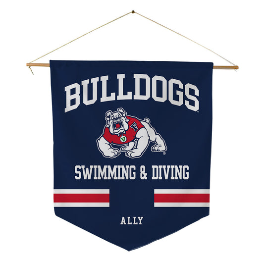 Fresno State - NCAA Women's Swimming & Diving : Grace Ally - Pennant - 18" x 21"-0