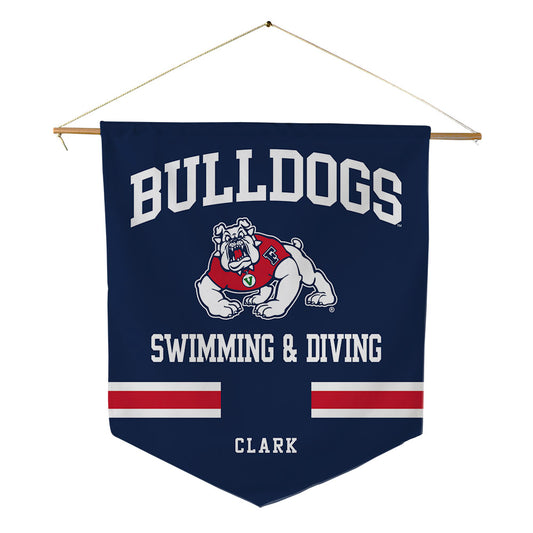 Fresno State - NCAA Women's Swimming & Diving : Ryley Clark - Pennant - 18" x 21"-0