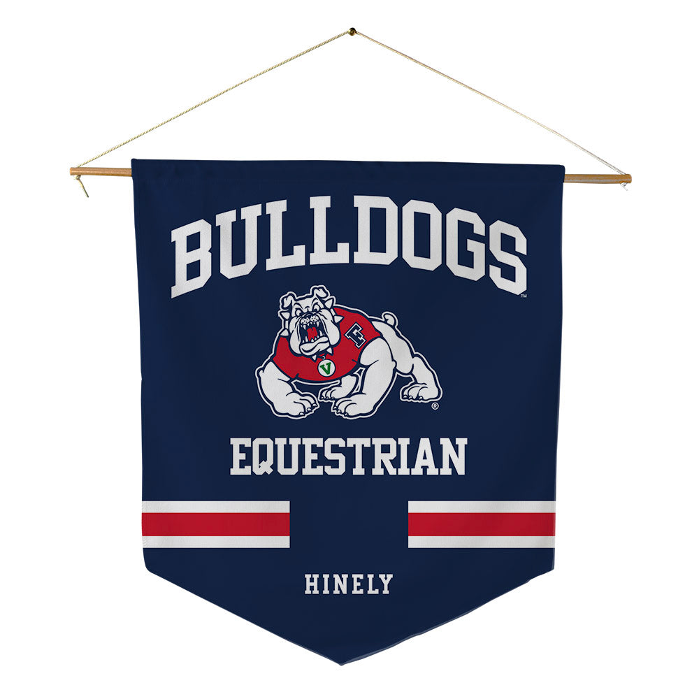 Fresno State - NCAA Equestrian : Taylor Hinely - Pennant - 18" x 21"-0