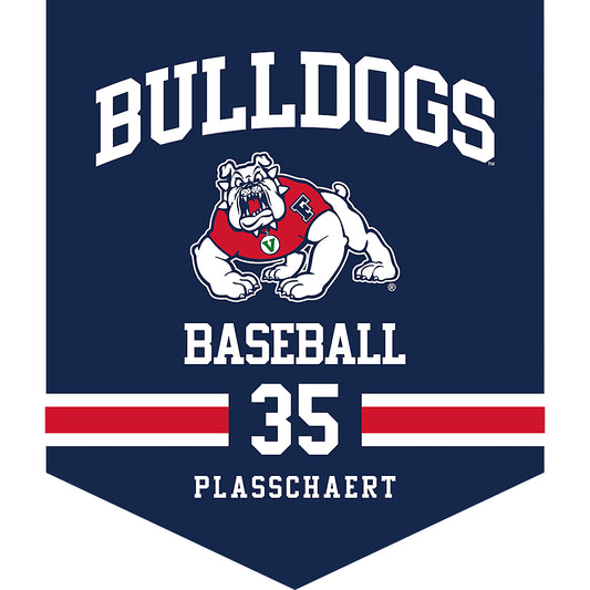 Fresno State - NCAA Baseball : Zach Plasschaert - Pennant - 18" x 21"-0