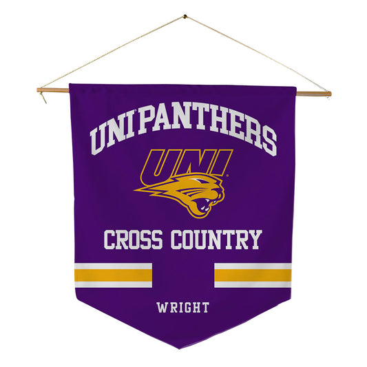Northern Iowa - NCAA Women's Cross Country : Clare Wright - Pennant - 18" x 21"-0