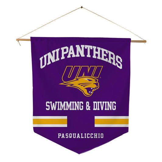 Northern Iowa - NCAA Women's Swimming & Diving : Peyton Pasqualicchio - Pennant - 18" x 21"-0