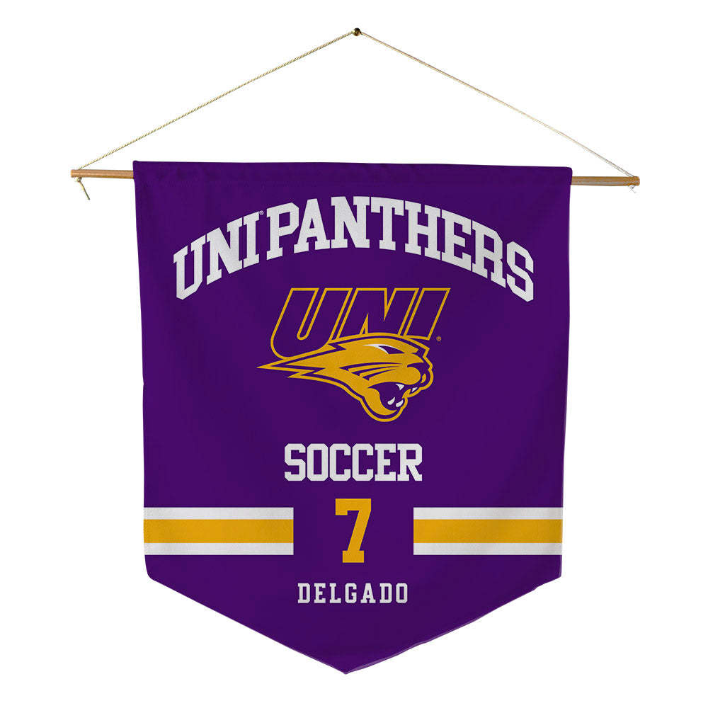 Northern Iowa - NCAA Women's Soccer : Torie Delgado - Pennant - 18" x 21"-0