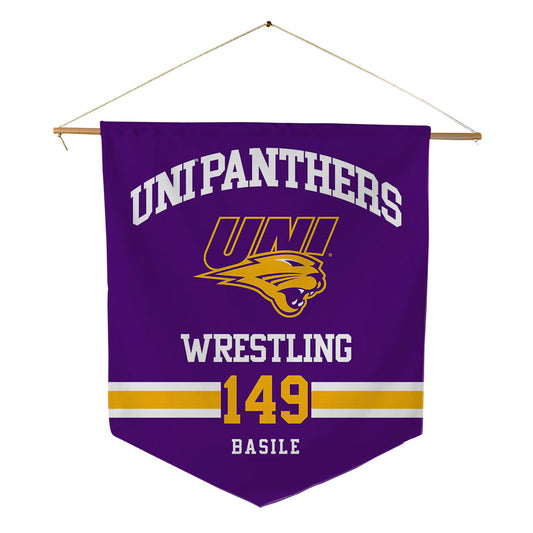 Northern Iowa - NCAA Wrestling : Ethan Basile - Pennant - 18" x 21"-0