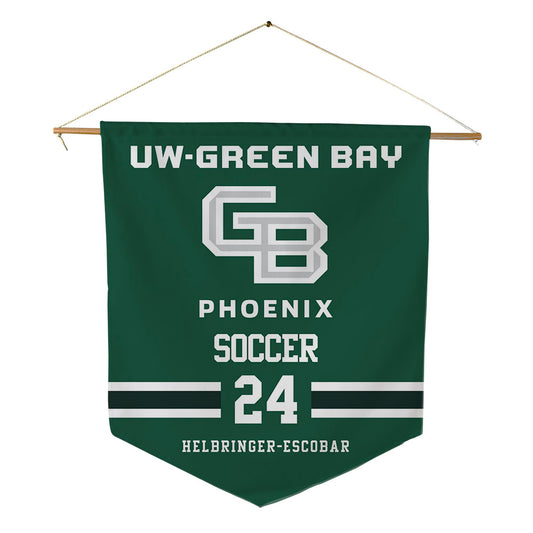 UW Green Bay - NCAA Women's Soccer : Aixa Helbringer-Escobar - Pennant - 18" x 21"-0