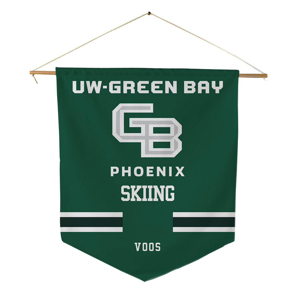 UW Green Bay - NCAA Skiing : Jack Voos - Pennant - 18" x 21"-0