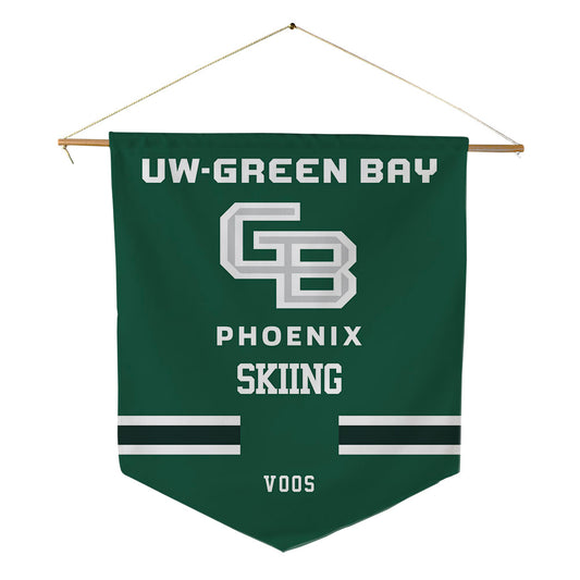 UW Green Bay - NCAA Skiing : Jack Voos - Pennant - 18" x 21"-0