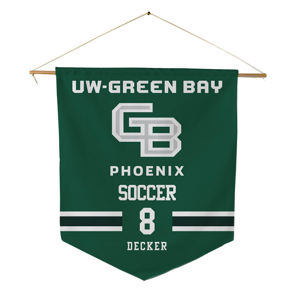 UW Green Bay - NCAA Women's Soccer : Veronica Decker - Pennant - 18" x 21"-0