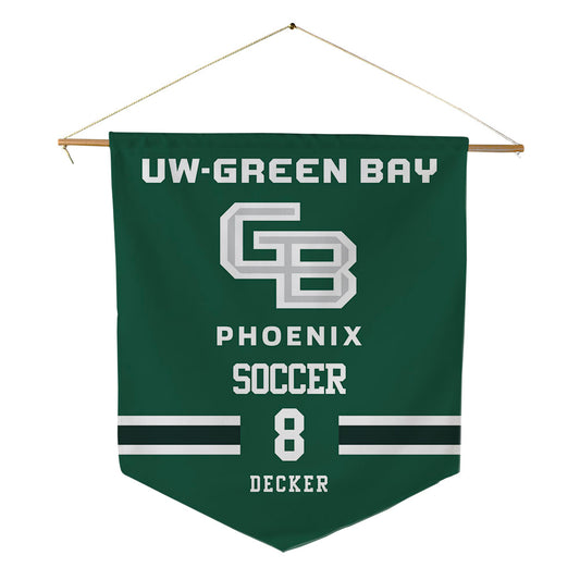 UW Green Bay - NCAA Women's Soccer : Veronica Decker - Pennant - 18" x 21"-0