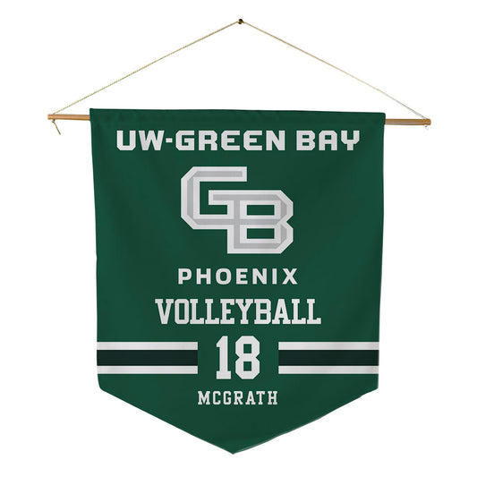 UW Green Bay - NCAA Women's Volleyball : Martina McGrath - Pennant - 18" x 21"-0