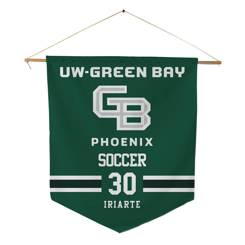 UW Green Bay - NCAA Women's Soccer : Alondra Iriarte - Pennant - 18" x 21"-0
