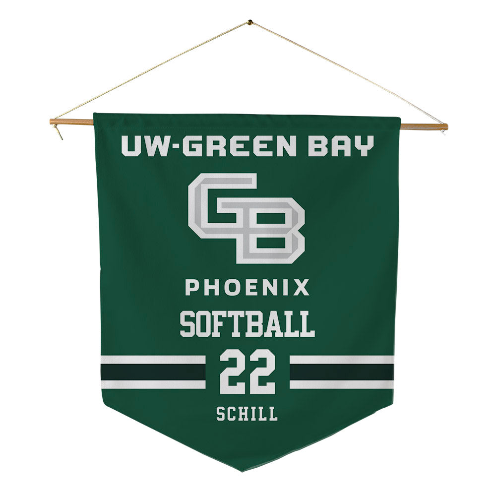 UW Green Bay - NCAA Softball : Ava Schill - Pennant - 18" x 21"-0