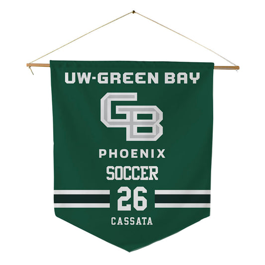 UW Green Bay - NCAA Women's Soccer : Audrey Cassata - Pennant - 18" x 21"-0