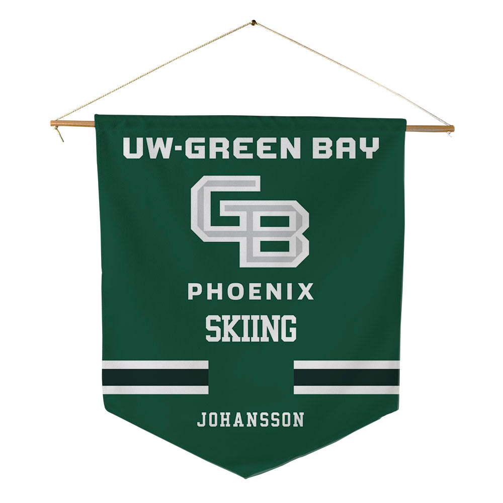 UW Green Bay - NCAA Skiing : Fisk Johansson - Pennant - 18" x 21"-0