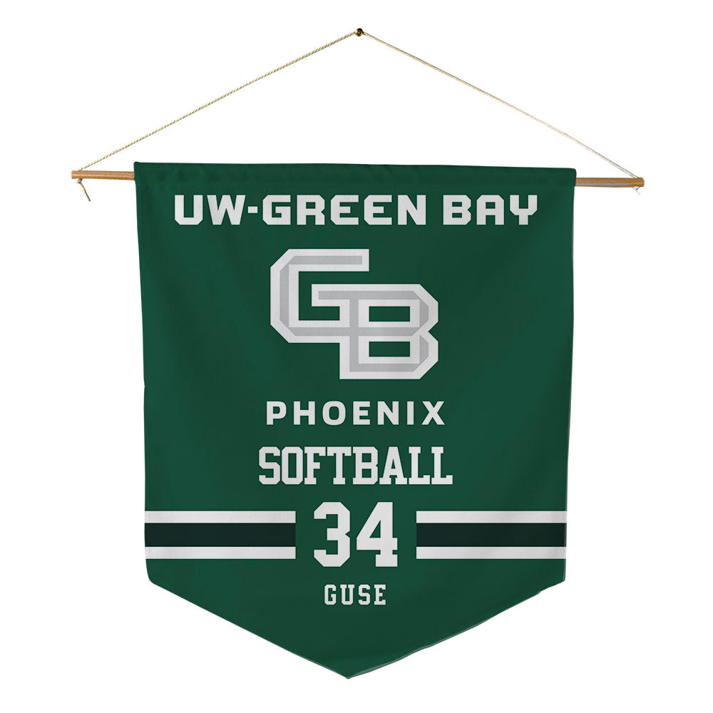 UW Green Bay - NCAA Softball : Paige Guse - Pennant - 18" x 21"-0