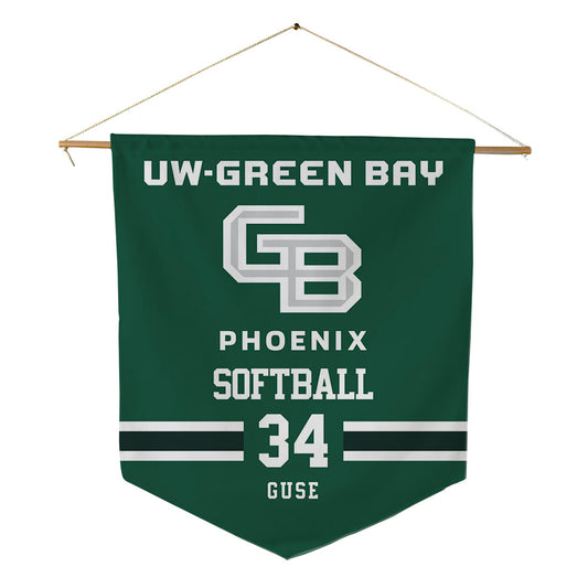 UW Green Bay - NCAA Softball : Paige Guse - Pennant - 18" x 21"-0