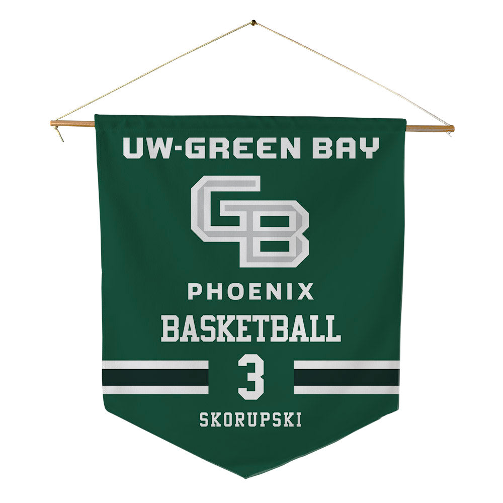 UW Green Bay - NCAA Women's Basketball : Madison Skorupski - Pennant - 18" x 21"-0
