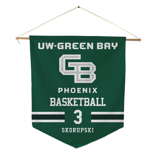 UW Green Bay - NCAA Women's Basketball : Madison Skorupski - Pennant - 18" x 21"-0