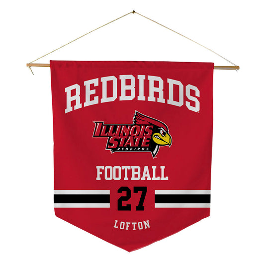 Illinois State - NCAA Football : Tyler Lofton - Pennant - 18" x 21"-0