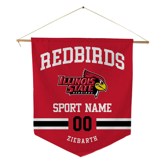 Illinois State - NCAA Football : Max Ziebarth - Pennant - 18" x 21"-0