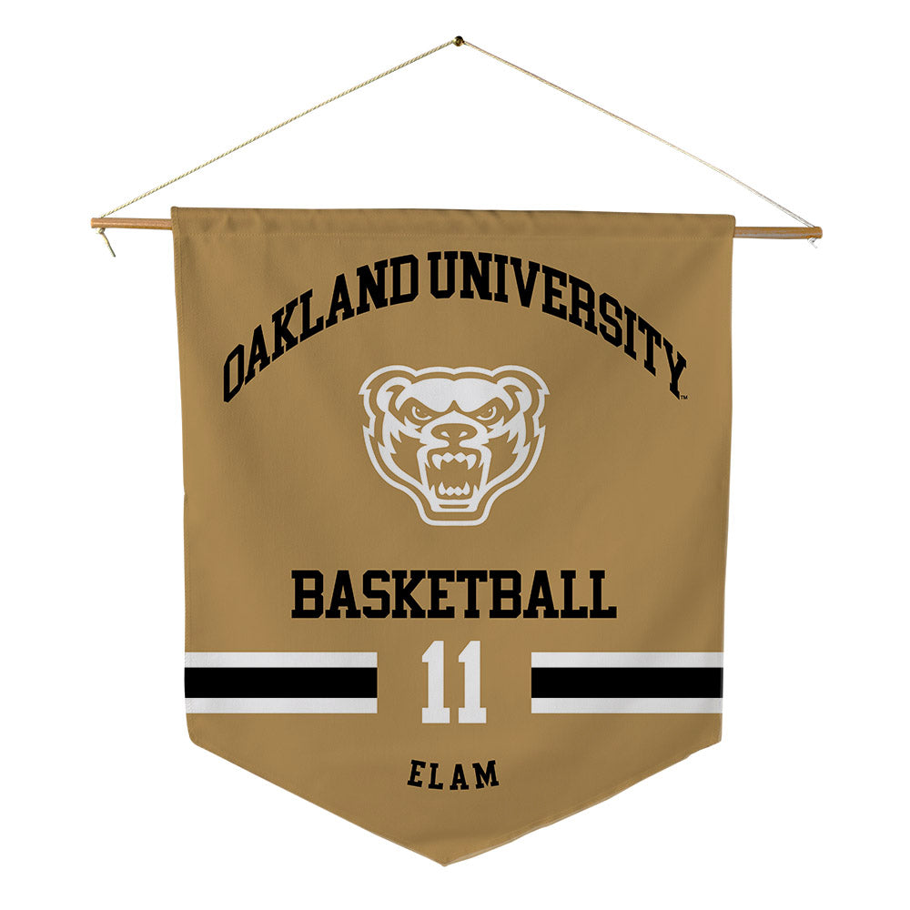 Oakland - NCAA Women's Basketball : Jaidyn Elam - Pennant - 18" x 21"-0